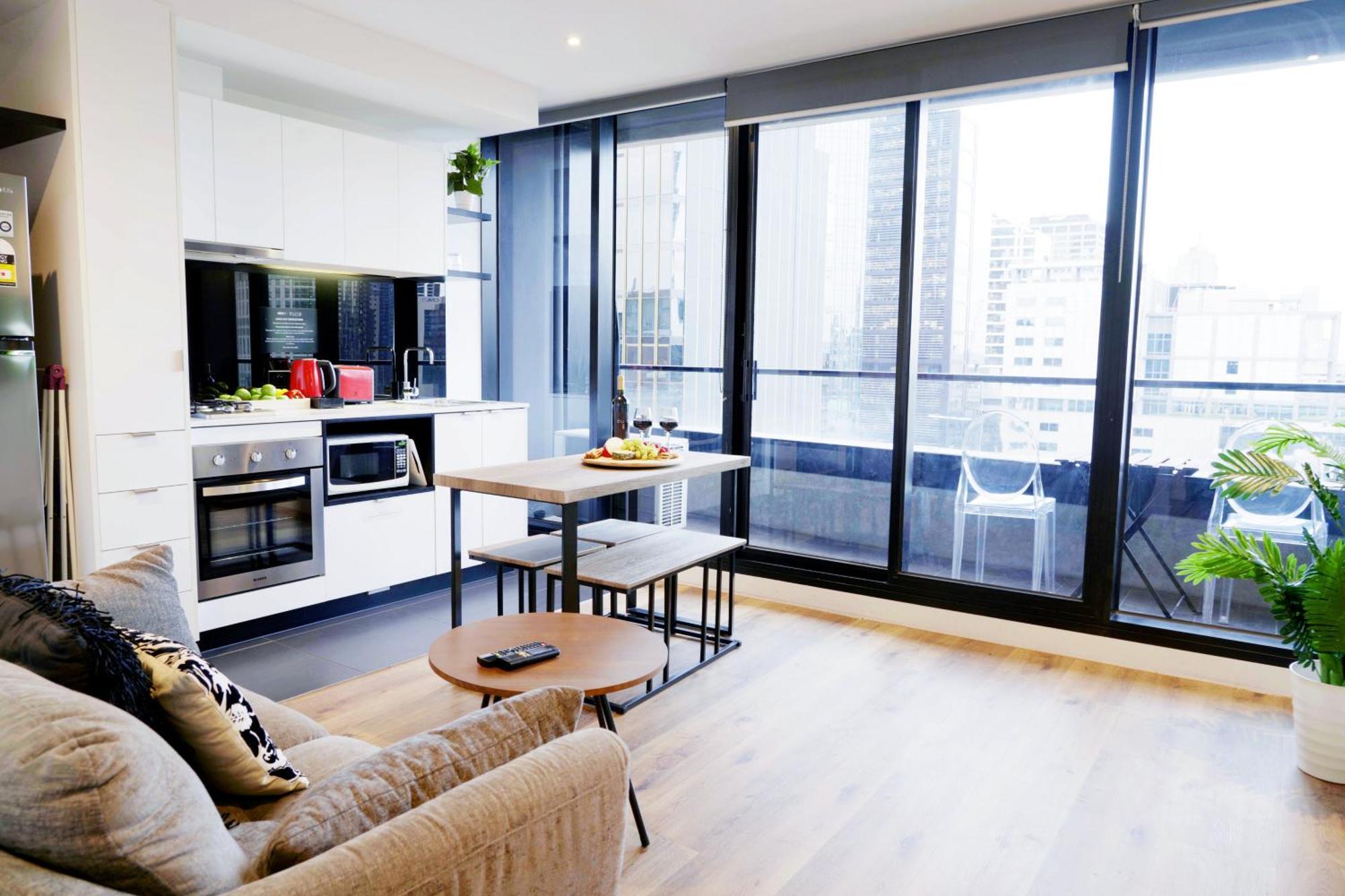 Aura On Flinders Serviced Apartments Melbourne Eksteriør bilde
